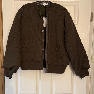 WeWoreWhat Cable Knit Puffer